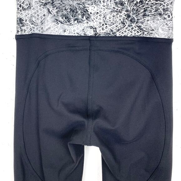 Lululemon Womens Sweat & Repeat Crop 21" Serigraph Starlight Black Multi Size 2 - Picture 8 of 13